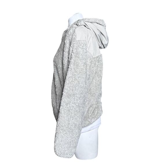 Ziya storm sherpa block small full zip grey hoodie jacket - Picture 3 of 13